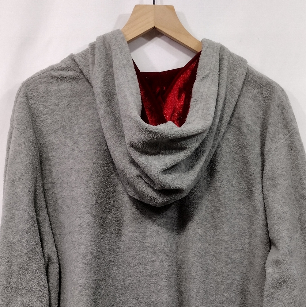 Wonderful World of Disney Fleece Mickey Mouse Hoodie Women's 3X Gray Cozy Magic - Picture 7 of 8